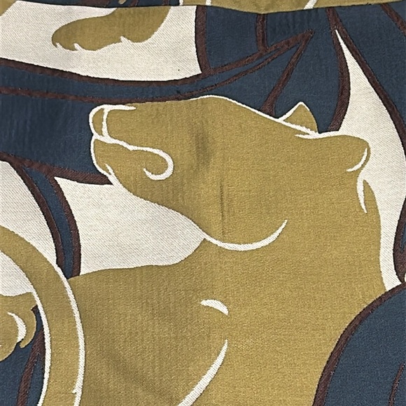 Ann Taylor NWT Jacquard Lioness Cougar Panther Jungle Motif Skirt size 4 - Picture 3 of 15